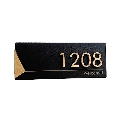 Numero Boite Aux Lettres,Plaque Numero Maison Enseigne de magasin de plaque de porte moderne en acrylique personnaliser numéro de maison nom de famille adresse lettre for bureau à domicile appartement