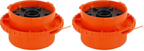 Gardena Fadenkassette Komplett: Ersatzfadenspule für Turbotrimmer und -Sensen, Original System Ersatzteil für Rasentrimmer (5371-20) (Packung Mit 2)