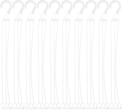 Toddmomy Ganci Per Cestini Sospesi In Plastica Catenelle Per Fioriere Sospese Da 30 Pezzi Ganci Per Vasi Di Fiori Sostitutivi Per Mangiatoie Per Uccelli Esterne E Interne Vasi Di Fiori