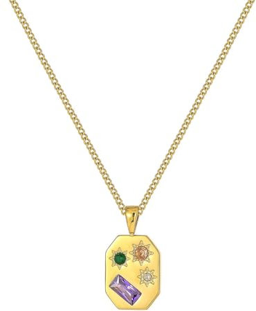 Klassisch Halskette Ketten Schmuck Herren Frauen Anhänger Necklace Vintage Künstlerisches Temperament Kaleidoskop Anhänger Halskette