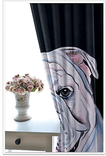 3D-Vorhänge mit Cartoon-Tier-Motiv, bedruckt, Kindervorhänge für Jungen und Mädchen, Schlafzimmer, 2 Paneele, 220 x 218 cm, Thermo-Verdunkelungsvorhänge, Ösenvorhänge für Wohnzimmer, Heimdekoration,