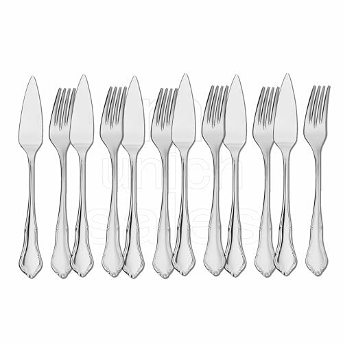 Picard & Wielpütz - Set di 6 posate da pesce, serie Palazzo