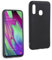 REY Schwarz Silikonhülle TPU für Samsung Galaxy A40, Handyhülle Premium Kratzfest TPU Durchsichtige Schutzhülle, Ultradünne 0,33 mm