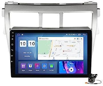 Android 14 Radio estéreo para Coche T-oyota Yaris 2007-2012 Navegación GPS 9In Pantalla táctil Reproductor Multimedia Receptor de Video Soporte WiFi 4G DSP Carplay,M700s