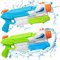 Pistola de Agua para Niños y Adultos, 2 Pack Potente Chorro de Agua 800 ml con un Alcance Largo 8-10 m, Piscina, Playa y Jardín, Juguetes al Aire Libre