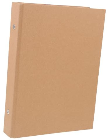 Angoily Couverture De Classeur Couverture De Classeur Papier Kraft Coque De Cahier Réutilisable Résistante Aux Déchirures Facile à Nettoyer