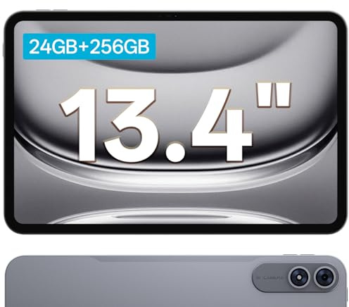 SVITOO Android Tablet 13.4 pollici, IPS Full HD 1200 x 1920, 24 GB RAM 256 GB ROM, Octa Core CPU, batteria 10000 mAh, altoparlante stereo, doppia fotocamera, WLAN 5 GHz, Bluetooth 5.0, GPS, jack per