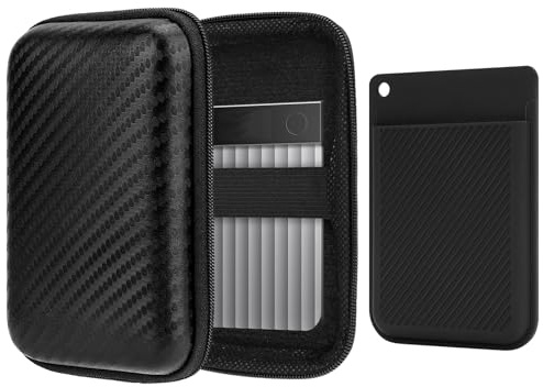 Estuche de Viaje rígido Geekria Compatible con Note AI y Note Pro, Incluye Funda Protectora de Silicona y Caja de Almacenamiento para Viajes con guardado de Cables (Negro)