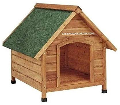 Suinga Casetta in Legno per Cani Grandi. Misure Esterne: 88x98x97 cm, Interne: 66x75x72 cm. Tetto a Doppio spiovente. Durabilità e Resistenza.