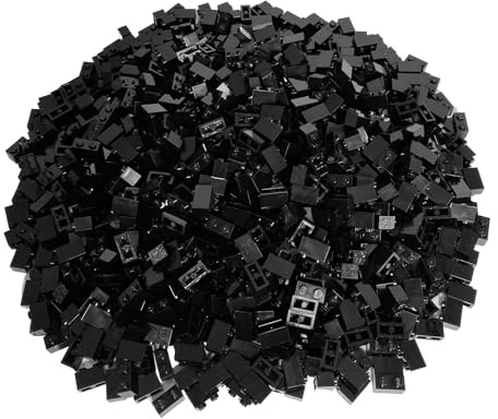 Lego® Classic Basic 3004 1x2 Steine schwarz - 100 Stück Bausteine - Ideal für Kreative Bauvorhaben und Lego® Projekte