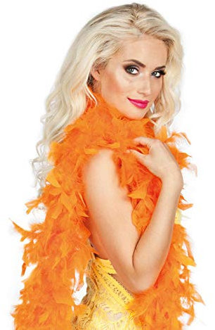 PARTY DISCOUNT® Federboa orange, ca. 180 cm lang