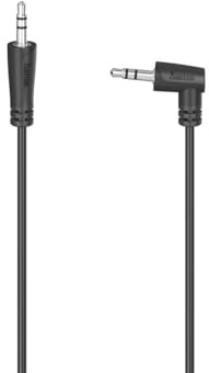 Hama Cavo audio, f. jack maschio 3,5 mm 90° - f. jack maschio 3,5 mm,stereo, 1,5 m
