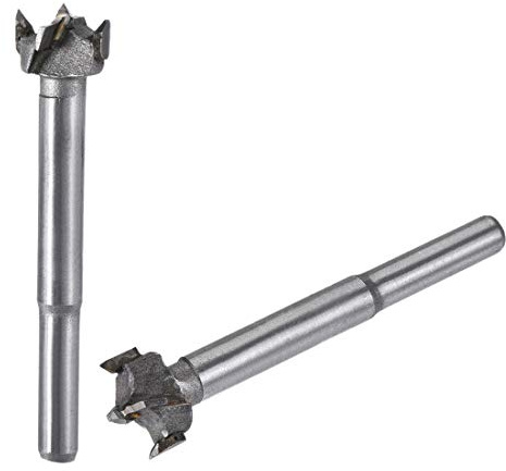 sourcing map Forstnerbohrer 16mm 17mm Durchm. Lochsäge Hartmetall legierter Stahl 2in1 Satz