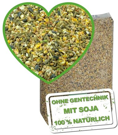 MeineHennen HENNEN VITAL EXZELLENT 15 kg, Premium Hühnerfutter und Wachtelfutter, Körnerfutter, Geflügelfutter, Hennenfutter, Alleinfutter für Hühner, Wachteln, Legehennen