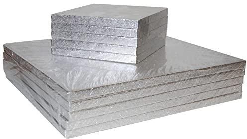 LARRYROO Quality Strong Square Cake Drum Board 12mm Thick - Any Size, Any Amount (5, 16 Inches)