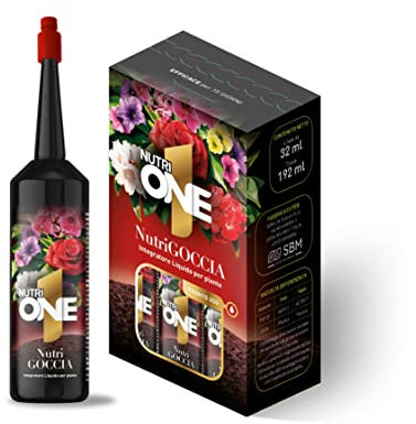 Nutri 1 One NutriONE NutriGOCCIA, integratore liquido goccia a goccia per floreali e ornamentali in vaso per scatenare la fioritura