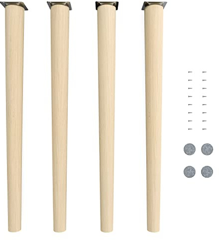sossai Bordben i naturligt bokträ CLIF ROUND HMF1 71 cm hög runda rak design för stolar bord