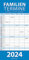 Blau 2024 Familienplaner - Familien-Timer - Termin-Planer - Kinder-Kalender - Familien-Kalender - 22x45