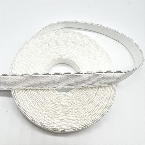 5 Yards/lotto 10 Millimetri Mezzaluna Pizzo Nastro Elastico Piegare Su Fascia Elastica per Cucire Pizzo Trim Vita Abbigliamento Accessorio