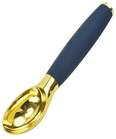 Ice Cream Scoop Stainless Steel Ice-Cream Scoop Ice-Cream Scooper Digging Fruit Spoon Zinc Alloy Ice-Cream Spoon Scoop (Color : Gold, Size : 20x4.5cm)