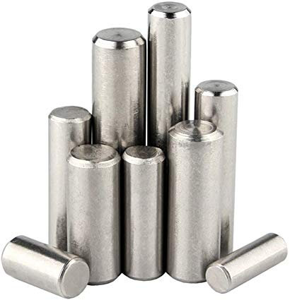 Yesallwas 150Pcs 8 Kinds M2 M3 M4 M5 Dowel Pin Stainless Steel Shelf Support Pin Metal Fasten Elements Used On Precise Location
