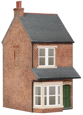 Hornby R7358 Scala OO Mano Destra 2 su/2 Giù Casa a Schiera, Accessori per Modellismo Ferroviario, Scenario Diorama in Miniatura per Set di Treni, Modello Realistico di Casa a Schiera del Treno