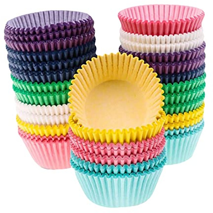 Garneck Caissettes à Cupcakes Papier Résistant à L'huile 700 Pièces Multicolores Papier Alimentaire Moules à Gâteaux Pour Pâtisserie Fêtes Anniversaires Baby Shower