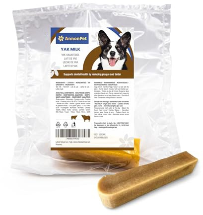 AnnonPet® Leche de Yak del Himalaya para perros – Snack natural y duradero – 100% natural, inodora y rica en proteínas – Fortalece la higiene bucal – Masticativos para perros.