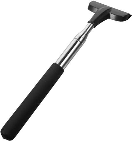Auto RüCkspiegelwischer, Teleskopischer Fensterreiniger, Multifunktionaler Scheibenwischer, Schwarz, 21cm, FüR AutozubehöR Und Seitenspiegel