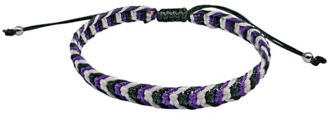 MYSTIC JEWELS - Justerbart Macrame flätat armband, handgjort, skydd och lyckaamulett, 3 färgdesign, vävt snöre, Talla única, Polyester, Ingen ädelsten