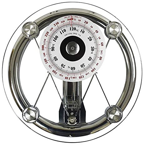 7LiuYueFei6 Bilancia da Bagno Meccanica Professionale con Pannello in Vetro temperato, Bilancia da Bagno analogica, pesa Fino a 120 kg (Colore: Bilancia Singola) (Doppia Bilancia)