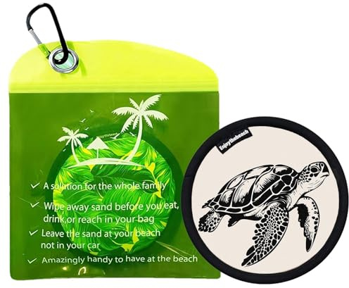 Generisch Beach Sand Remover, Waterless Gentle Skin-Friendly Sand Cleaner, 4.72 inches Adorable Must Have Beach Gadgets, Travel Essentials for Women, Men, Kids, Family Use