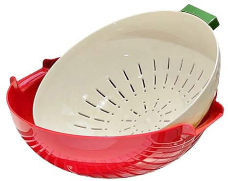 Tazón De Lavado De Vegetales - Canasta De Drenaje | Tazón De Lavado De Frutas | Herramientas De Limpieza De Colandas | Gadgets De Cocina Drainer Para Apartamento En Casa Pasta De Pasta Vegetal BBQ Pic