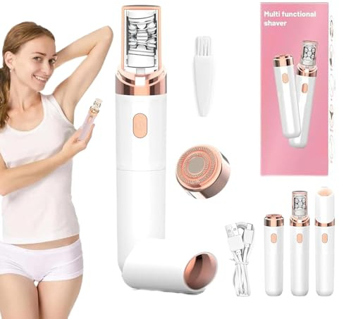 Soft-Skin-Pro Facial Hair Remover, Soft-Skin Women Face Epilator with Smart, Washable Rechargeable Portable(White)