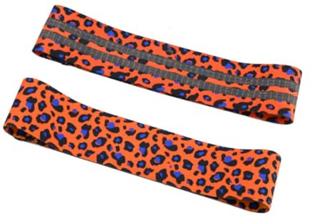 VICASKY Bande de Résistance pour Sangle Élastique de Musculation Bande Entraînement Coton Confortable pour Yoga et Fitness Motif Orange pour Renforcement des Fessiers et Jambes à