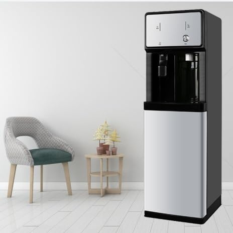 Commercial Bottom Loading Water Dispenser/Water Cooler Maker - All-Weather Freestanding Cooler with Push-Button Controls, 90°C Boiling Water for Tea/Coffee Making in Hote