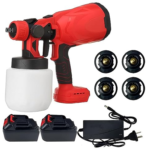 Pistola a spruzzo ad alta pressione – Spruzzatore elettrico per vernice con ugelli di dimensioni multiple e ugello portatile in rame per pittura di pareti e recinzioni
