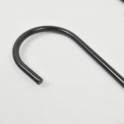 Enrejado para plantas trepadoras, estaca de soporte de jardín de metal para vides y flores en maceta, soporte de hierro resistente al óxido con diseño de abanico (S negro)