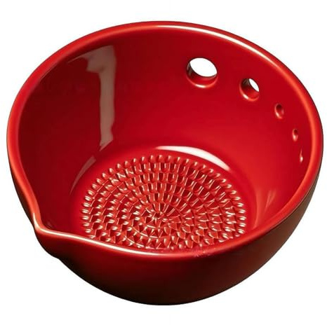 ZoraYorce Handgefertigte Knoblauchplatte Reibe & Reibe Dish Bowl, 2-in-1 Frische Kräuter Stripper Schüssel Keramik mit integrierten Reiben und Kräuterbeizer, Rasca Ajos Teller für Ingwer