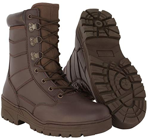 Kammo Tactical Delta Patrol Boot Full Leather, MOD Brown Size 6
