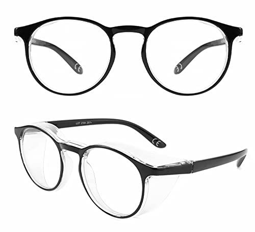 Alsenor Safety Glasses Anti Fog Goggles Protective Eyewear Blue Light Blocking Anti Dust Glasses UV Protection Frame For Men And Women