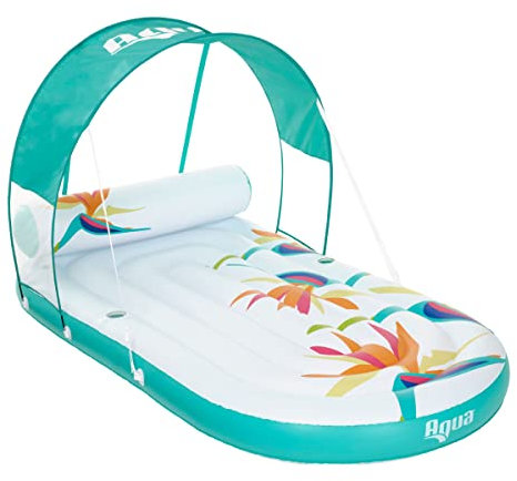 Aqua Übergroße Paradise Pool Float Lounge mit abnehmbarem UPF50 Baldachin
