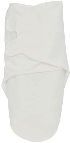Meyco Baby Pucksack - 0-3 Monate - Pucktuch Swaddle für Neugeborene - 100 % Baumwolle - Oeko Tex zertifiziert - weicher Schlafkomfort - atmungsaktiv & feuchtigkeitsabsorbierend - Uni - Cremeweiß