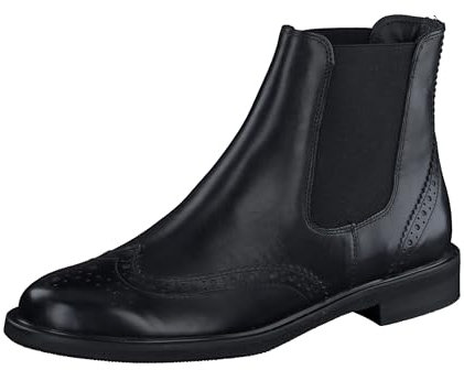 Paul Green Damen Chelsea-Stiefelette, Frauen Chelsea Boots,Bootee,Booties,halbstiefel,Kurzstiefel,uebergangsschuhe,Schwarz (Black),38 EU / 5 UK