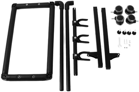 Multi-Gitarrenständer aus Metall und EVA mit Rollen, Platzsparender Displayhalter für Elektro-, Akustik- und Folk-Gitarren (FL-13W)