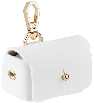 SUPERFINDINGS Weißer Ringträger Für Hunde Ringhalter Leder Ehering Kissenbox Für Haustiere Ringträgerkissen Für Hundehalsband Eheringbeutel Geschenk Für Hochzeitsbedarf