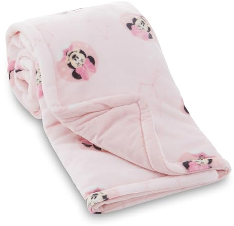 Disney Mickey Mouse, Minnie Mouse, Winnie Puuh, Lilo und Stitch, 2-lagige Babydecke, weiches Fleece mit Polyfill, gemütliche und warme Babydecke für Babys, Jungen und Mädchen, 76,2 x 101,6 cm