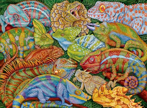 Ravensburger Puzzle Faszinierende Reptilien - 300 XXL Teile Puzzle ab 9 | 300 XXL Teile Puzzle, Kinderpuzzle ab 9 Jahre, Ravensburger Qualität