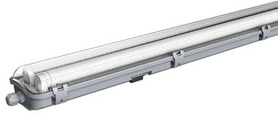 SILAMP Réglette étanche 120 cm double pour Tube LED T8 IP65 1 côté (Boitier vide)