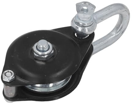 Yuecoom Hook Pulley, Swivel Shackle Pulley, Sailing Pulley, Bearing Hook Pulley, Alloy Steel 0.3T Bearing Hook Pulley for Electrical Construction Machine Installation